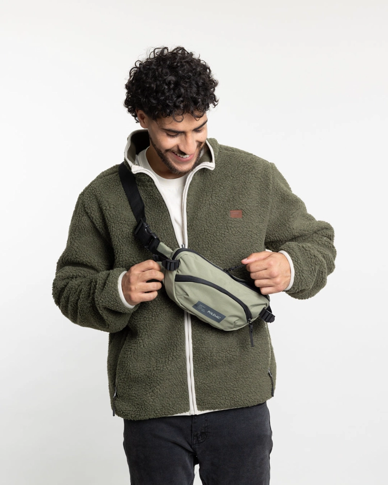 POLERON HOMBRE POLAR SHERPA FORRADO BONDED SIN GORRO POLEMIC - 5