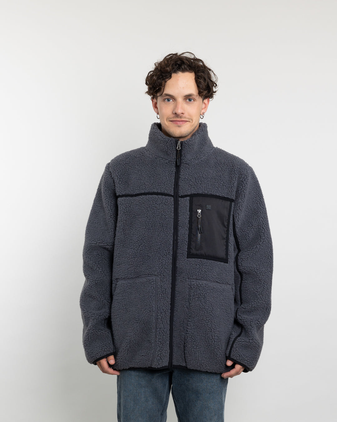 POLERON HOMBRE POLAR SHERPA FORRADO BONDED BICOLOR POLEMIC - 1