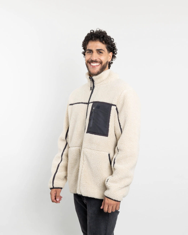 POLERON HOMBRE POLAR SHERPA FORRADO BONDED BICOLOR POLEMIC - 2