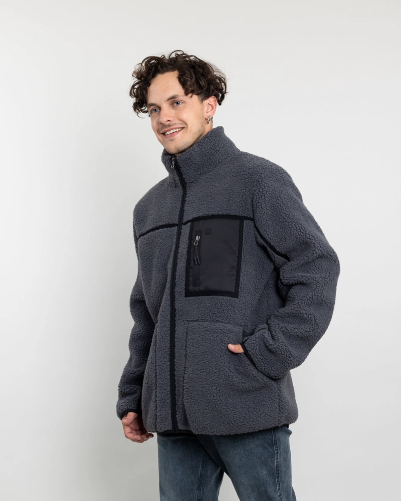 POLERON HOMBRE POLAR SHERPA FORRADO BONDED BICOLOR POLEMIC - 3