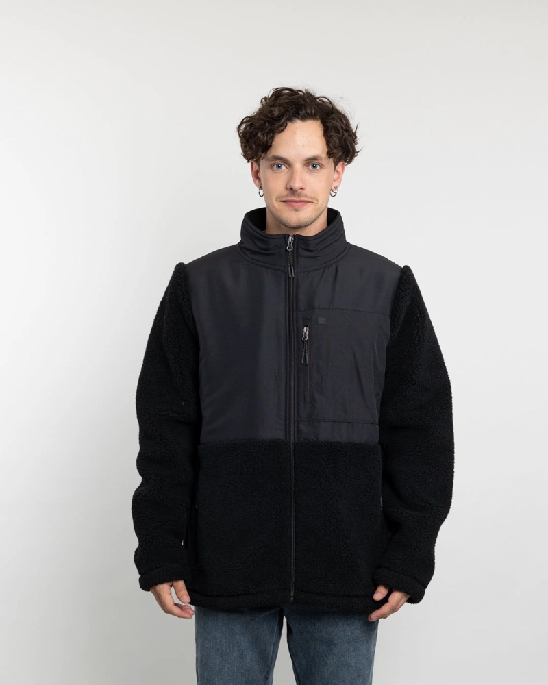 POLERON HOMBRE POLAR SHERPA FORRADO BONDED COLOR LISO POLEMIC - 3