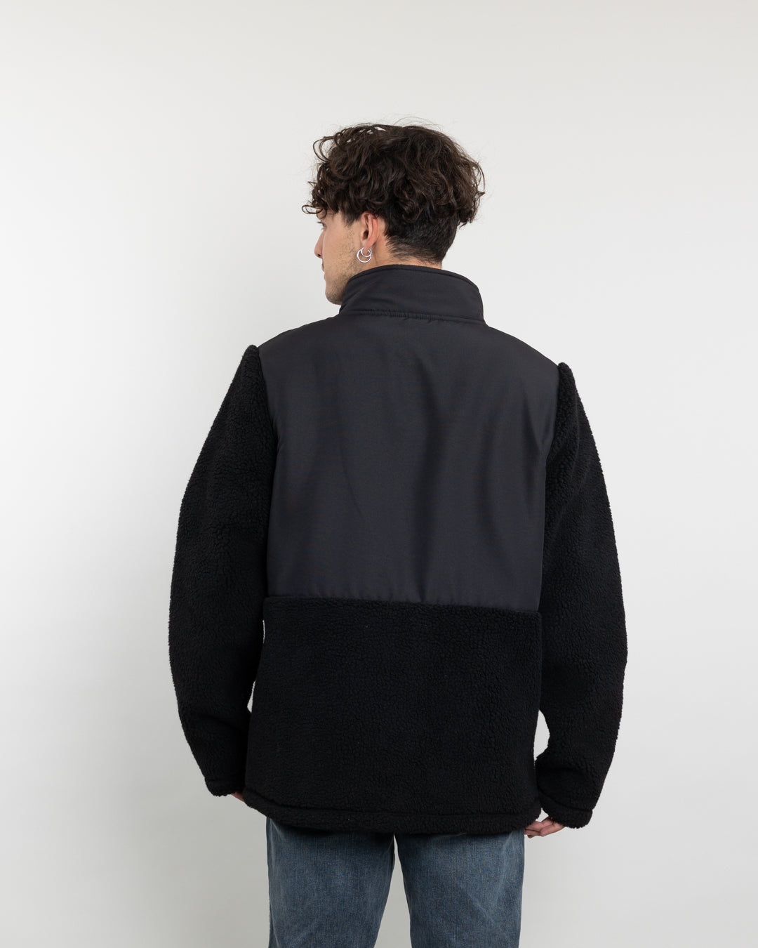 POLERON HOMBRE POLAR SHERPA FORRADO BONDED COLOR LISO POLEMIC - 4