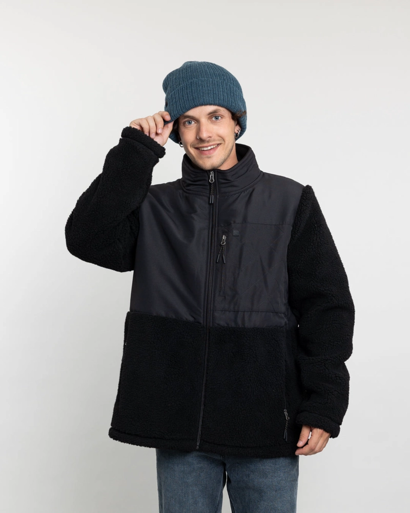 POLERON HOMBRE POLAR SHERPA FORRADO BONDED COLOR LISO POLEMIC - 5