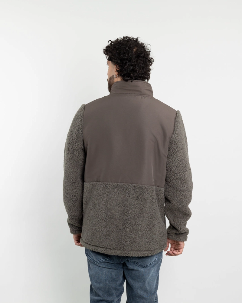 POLERON HOMBRE POLAR SHERPA FORRADO BONDED COLOR LISO POLEMIC - 5