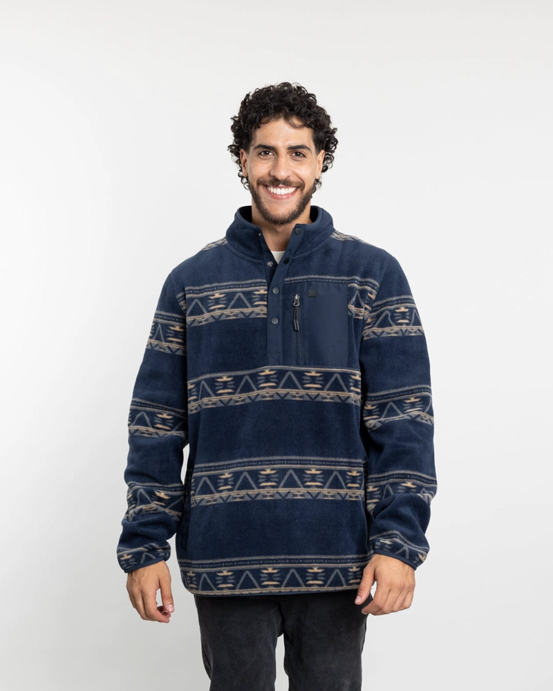 POLERON HOMBRE MICROPOLAR ESTAMPADO SIN GORRO POLEMIC - 1