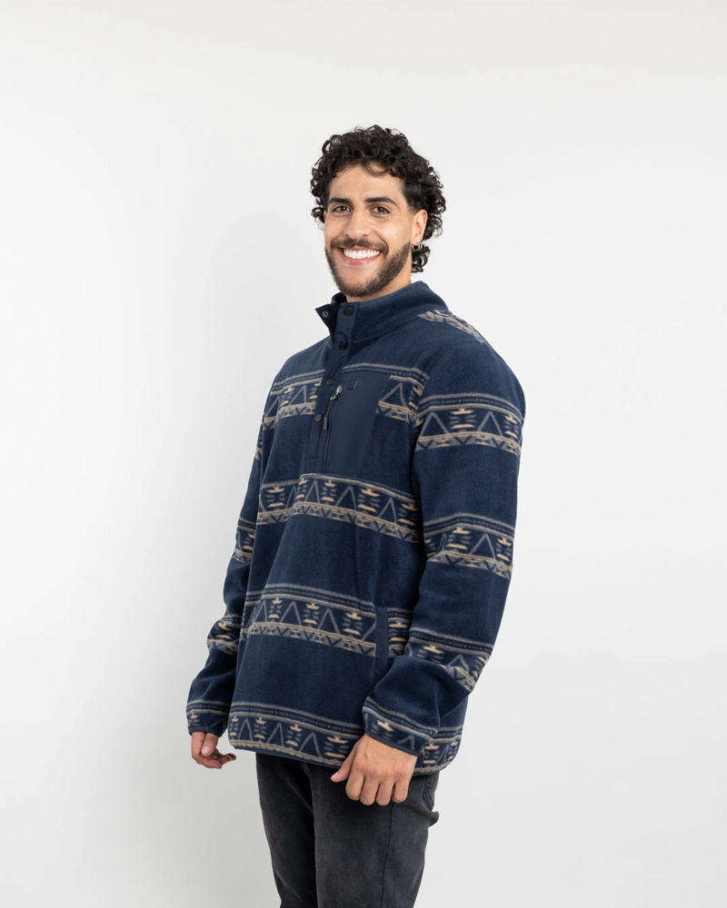 POLERON HOMBRE MICROPOLAR ESTAMPADO SIN GORRO POLEMIC - 2