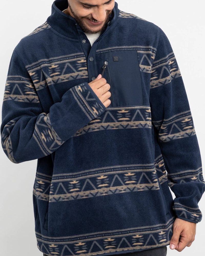 POLERON HOMBRE MICROPOLAR ESTAMPADO SIN GORRO POLEMIC - 4