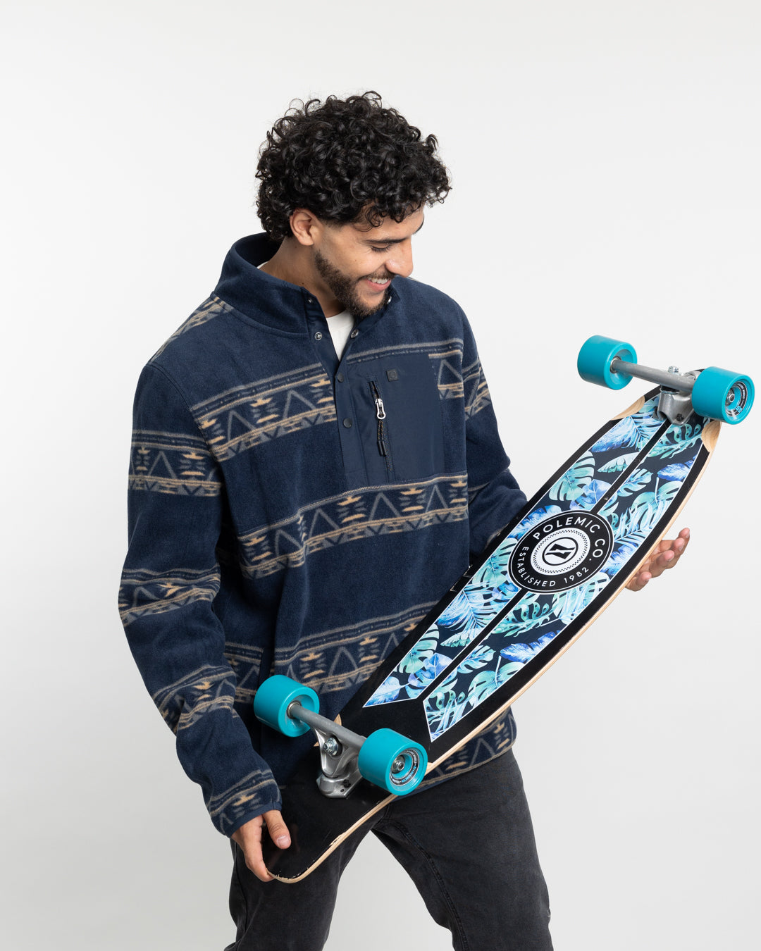 POLERON HOMBRE MICROPOLAR ESTAMPADO SIN GORRO POLEMIC - 5
