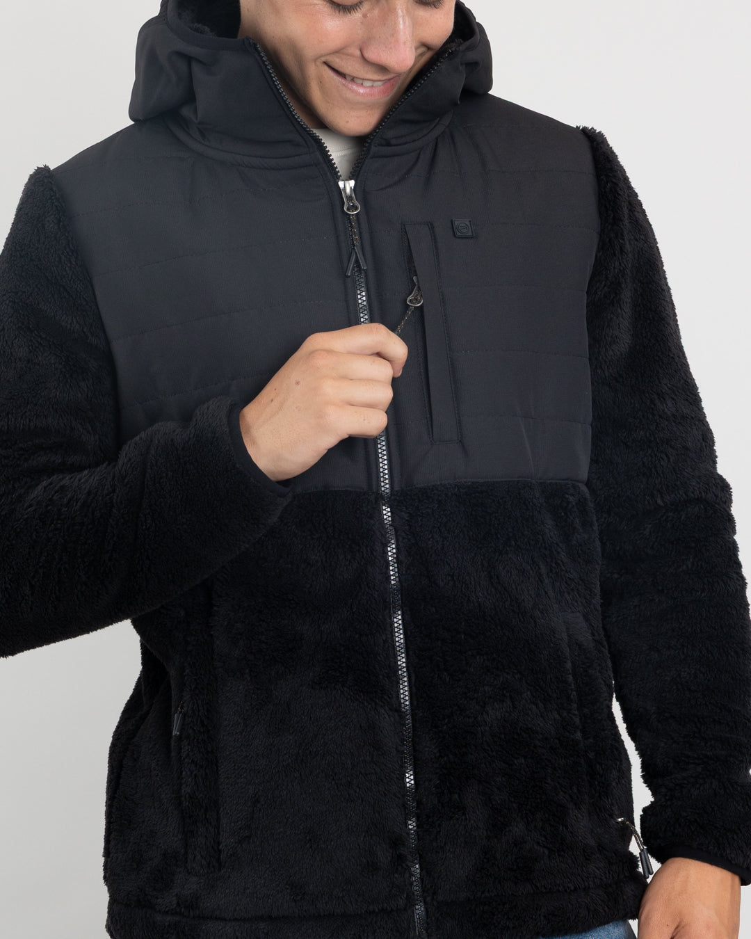 POLERON NIÑO POLAR SHAGGY CON GORRO POLEMIC - 2