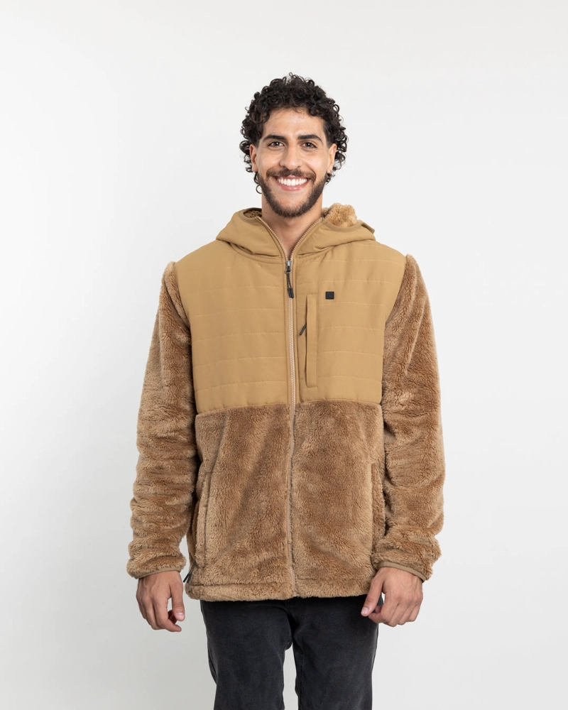 POLERON HOMBRE POLAR SHAGGY CON GORRO 8731 POLEMIC - 1