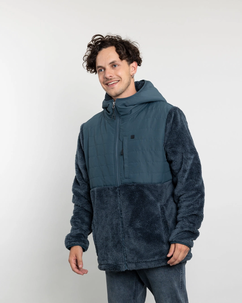 POLERON HOMBRE POLAR SHAGGY CON GORRO 8731 POLEMIC - 3