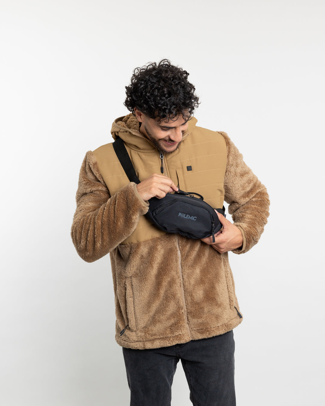 POLERON HOMBRE POLAR SHAGGY CON GORRO 8731 POLEMIC - 4