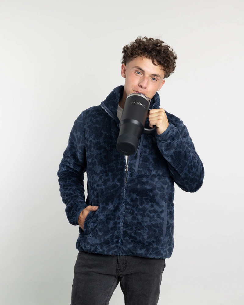 POLERON NIÑO POLAR SHAGGY PRINT SIN GORRO POLEMIC - 5