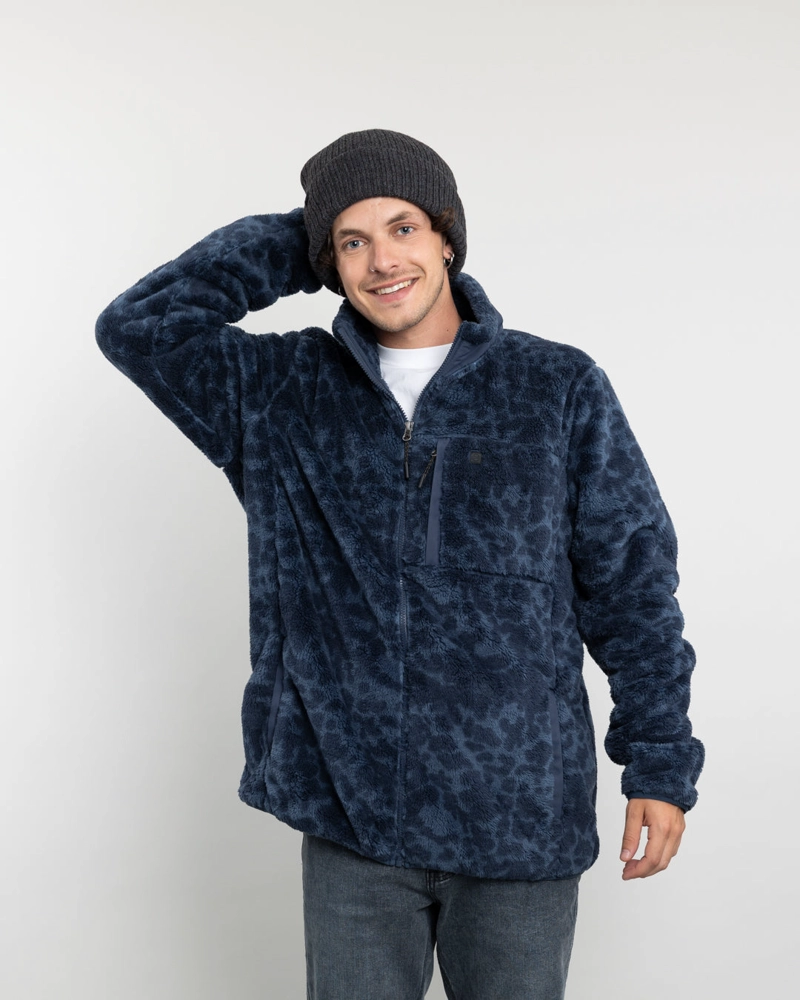 POLERON HOMBRE POLAR SHAGGY PRINT SIN GORRO POLEMIC - 2