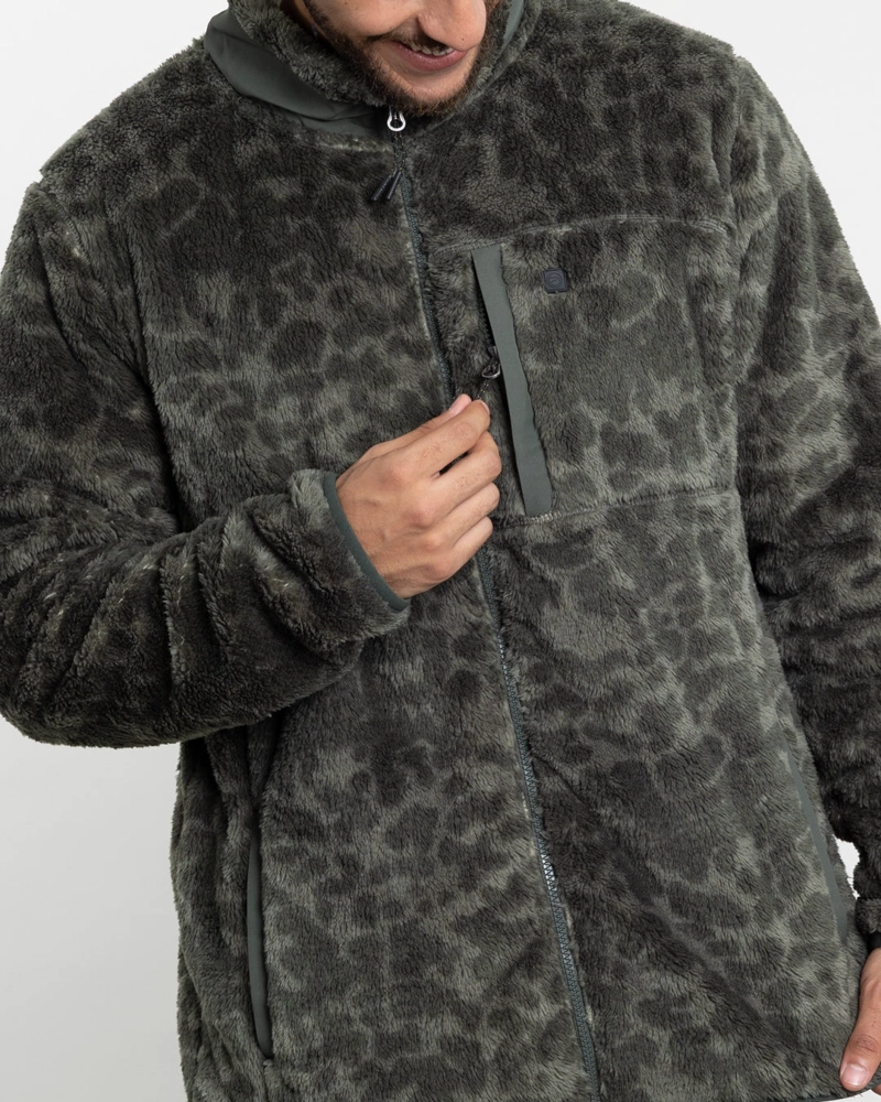 POLERON HOMBRE POLAR SHAGGY PRINT SIN GORRO POLEMIC - 2