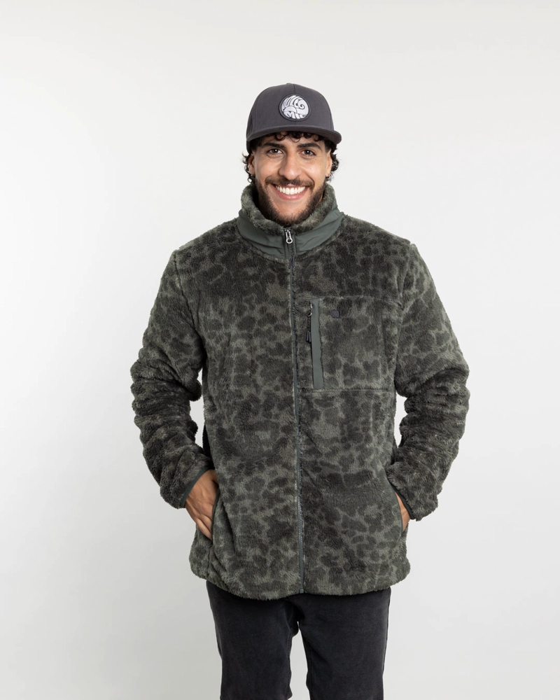 POLERON HOMBRE POLAR SHAGGY PRINT SIN GORRO POLEMIC - 3