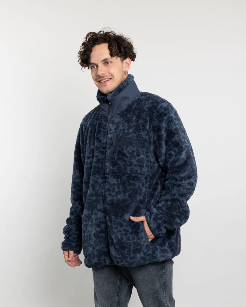 POLERON HOMBRE POLAR SHAGGY PRINT SIN GORRO POLEMIC - 4