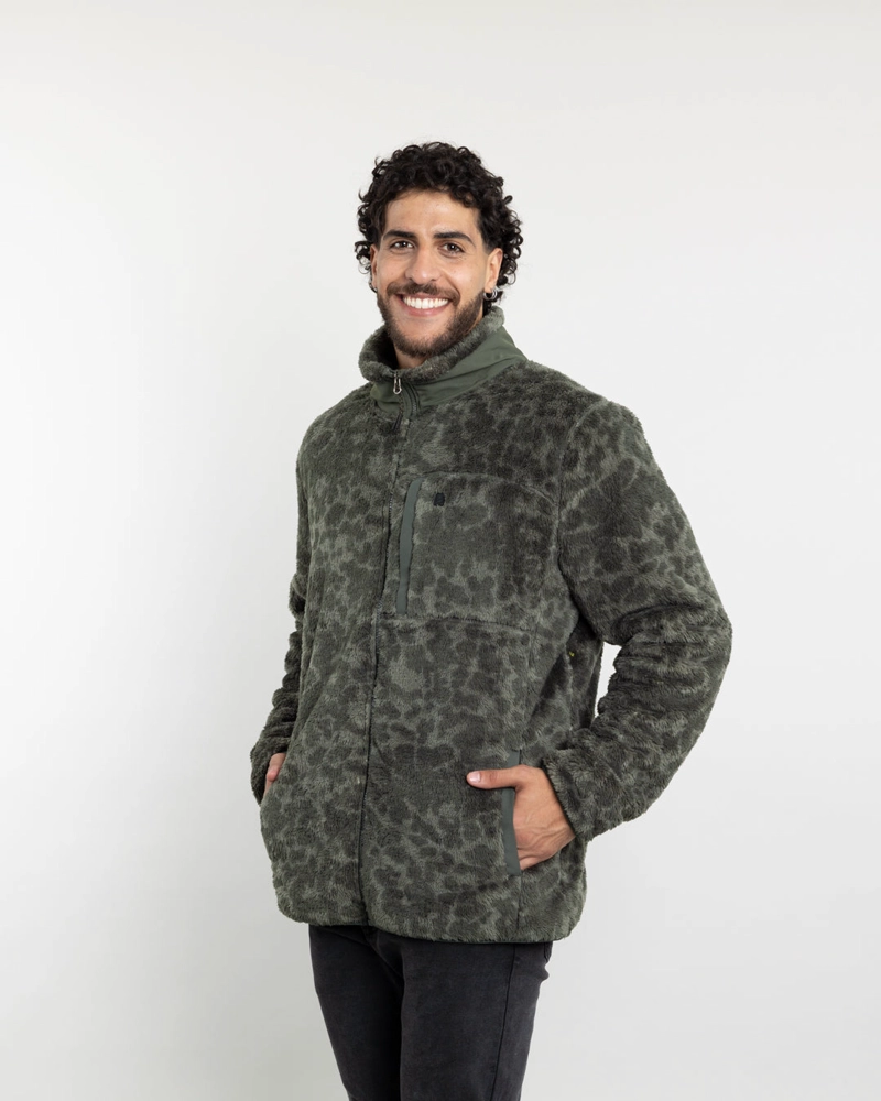 POLERON HOMBRE POLAR SHAGGY PRINT SIN GORRO POLEMIC - 4