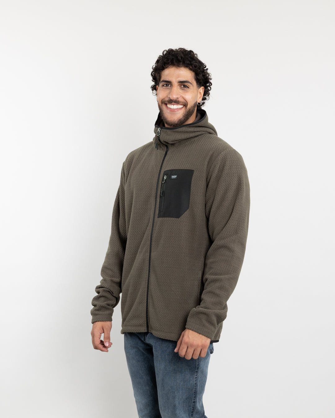 POLERON HOMBRE MICROPOLAR INVIERNO CON GORRO POLEMIC - 2