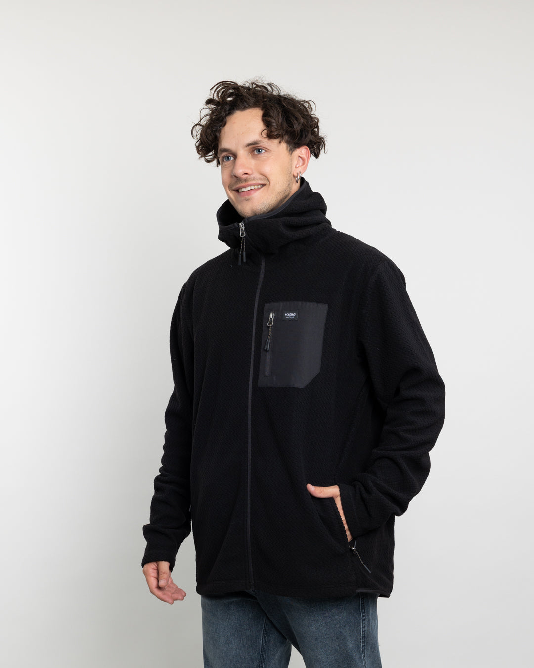 POLERON HOMBRE MICROPOLAR INVIERNO CON GORRO POLEMIC - 2