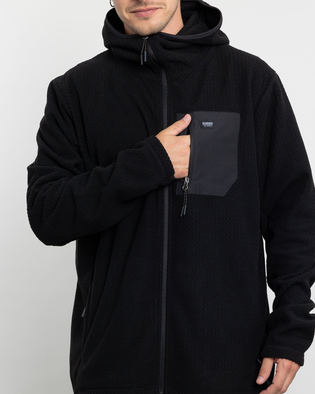 POLERON HOMBRE MICROPOLAR INVIERNO CON GORRO POLEMIC - 4