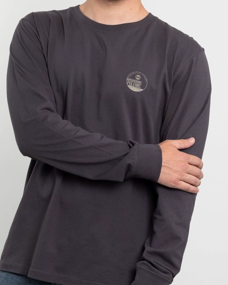 POLERA MANGA LARGA HOMBRE ALGODON CLASICO POLEMIC - 4