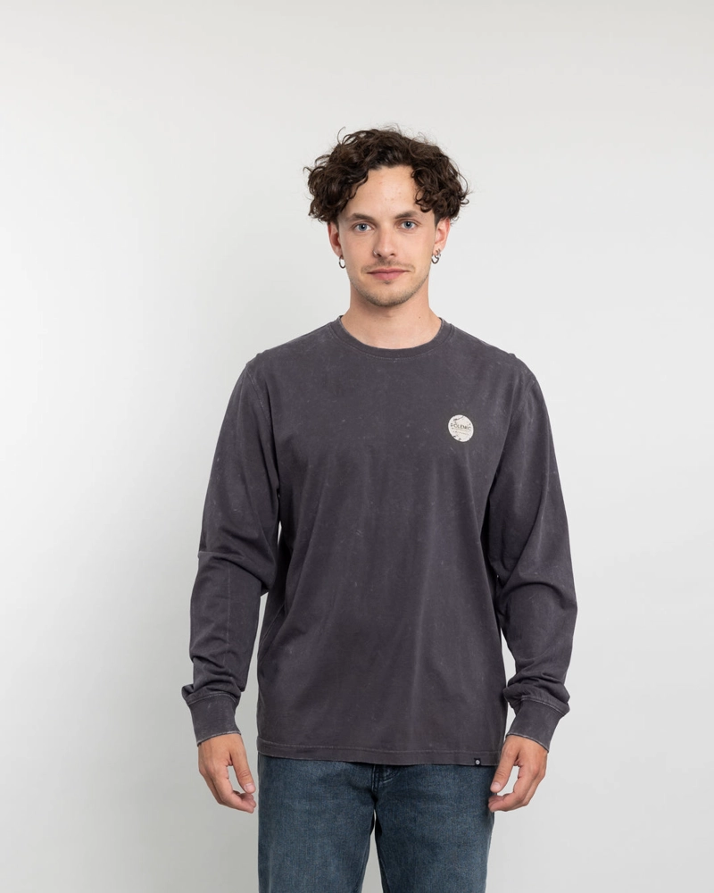 POLERA MANGA LARGA HOMBRE CON PROCESO Y ESTAMPADO POLEMIC - 1