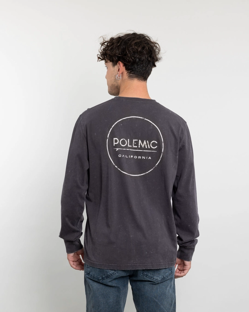 POLERA MANGA LARGA HOMBRE CON PROCESO Y ESTAMPADO POLEMIC - 3