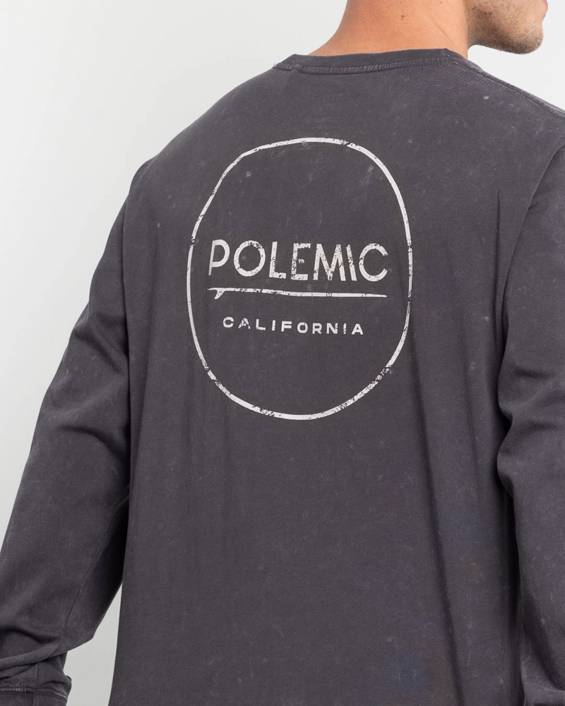 POLERA MANGA LARGA HOMBRE CON PROCESO Y ESTAMPADO POLEMIC - 4