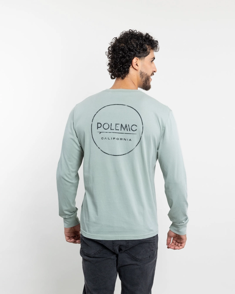 POLERA MANGA LARGA HOMBRE CON PROCESO Y ESTAMPADO POLEMIC - 4