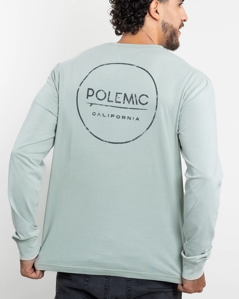 POLERA MANGA LARGA HOMBRE CON PROCESO Y ESTAMPADO POLEMIC - 5