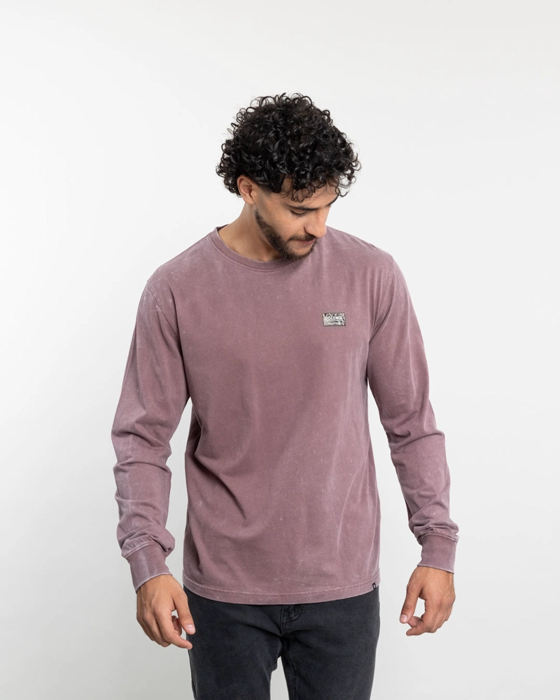 POLERA MANGA LARGA HOMBRE TELA PROCESADA BURDEO POLEMIC - 5