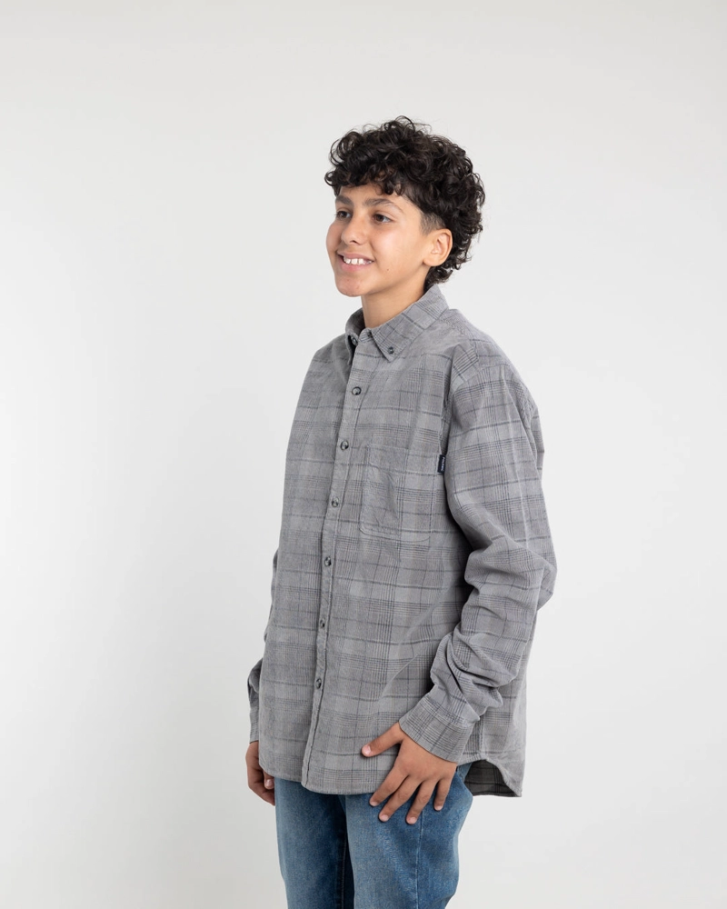 CAMISA COTELE JUVENIL A CUADROS ALGODON POLEMIC - 2
