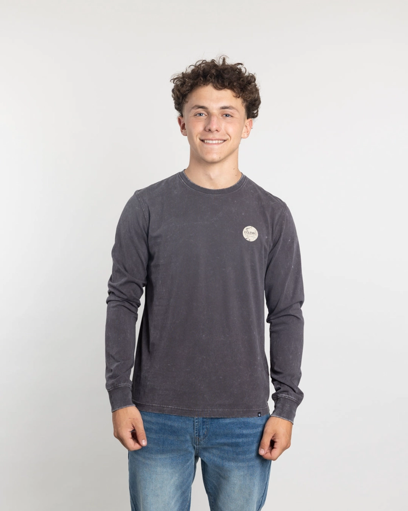 POLERA MANGA LARGA JUVENIL CON PROCESO Y ESTAMPADO POLEMIC - 1