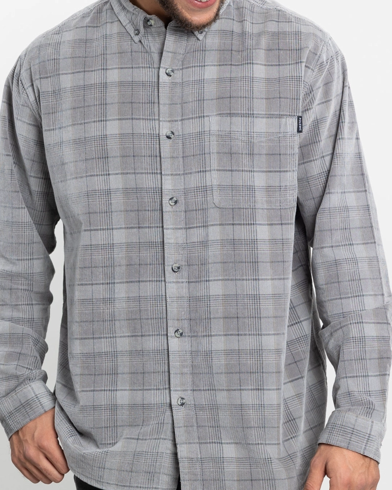 CAMISA COTELE HOMBRE A CUADROS ALGODON POLEMIC - 4