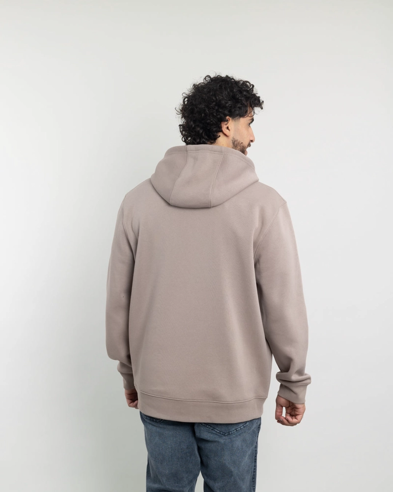POLERON CON CIERRE Y GORRO INVIERNO BEIGE POLEMIC - 3