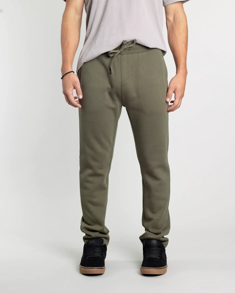 JOGGER FRANELA SIN PUÑOS JUVENIL STANDAR FIT VERDE POLEMIC - 2