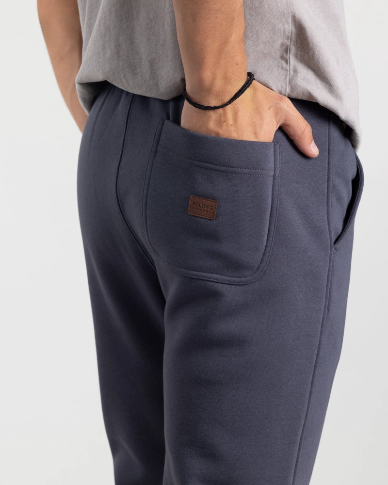 JOGGER FRANELA JUVENIL CORTE RECTO AZUL POLEMIC - 5