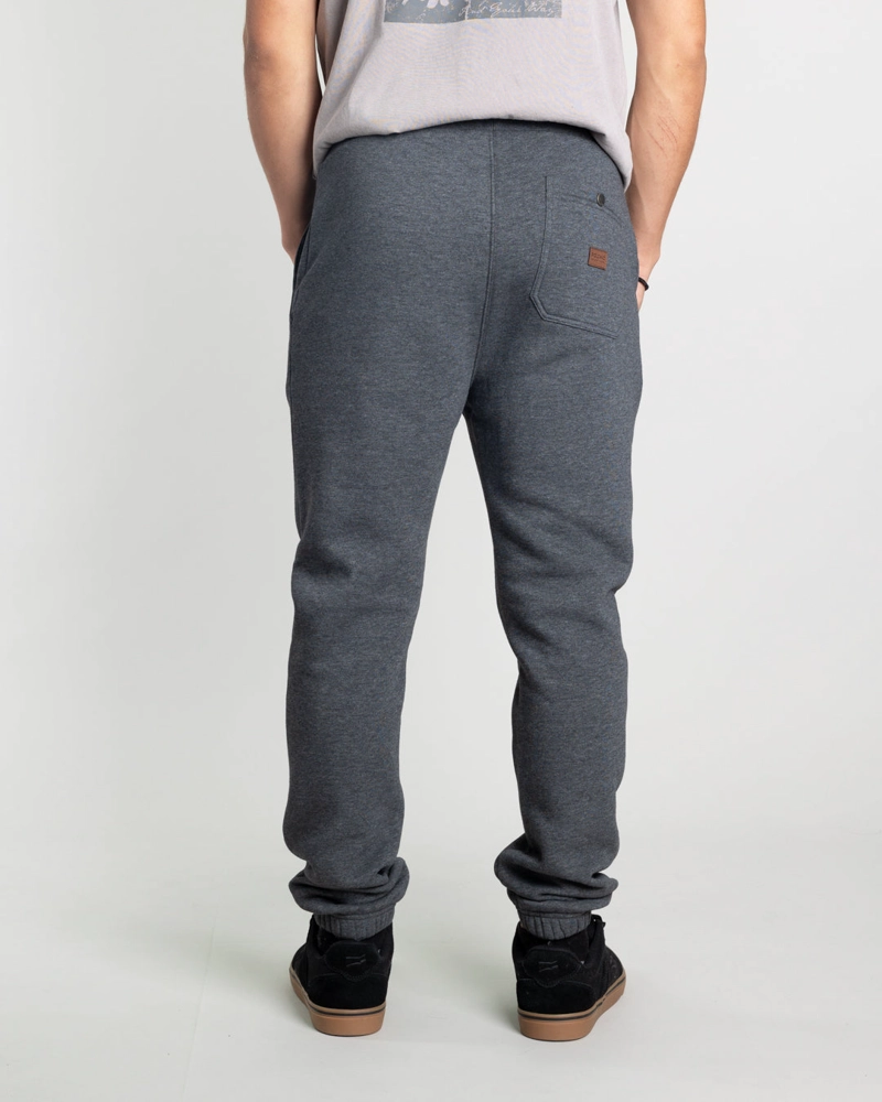 JOGGER FRANELA JUVENIL CON PUÑOS GRIS POLEMIC - 3