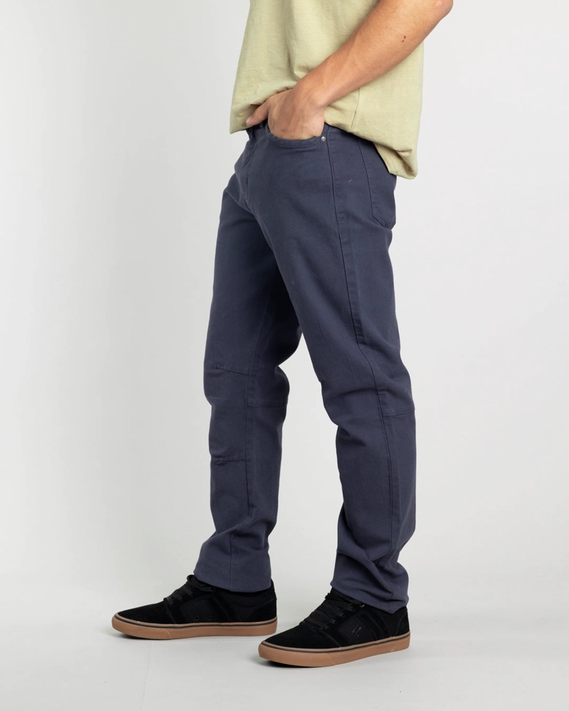 PANTALON JUVENIL CANVAS PROCESADO AZUL POLEMIC - 2