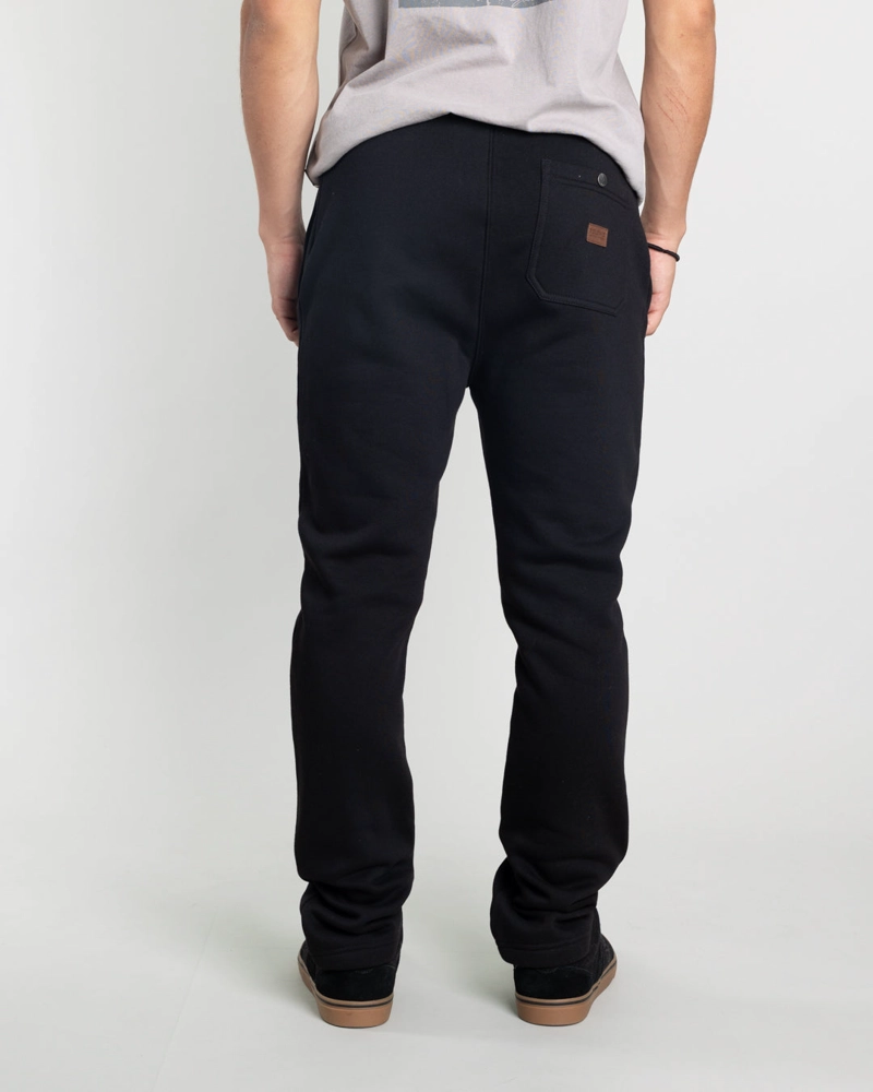JOGGER FRANELA SIN PUÑOS JUVENIL STANDAR FIT NEGRO POLEMIC - 4