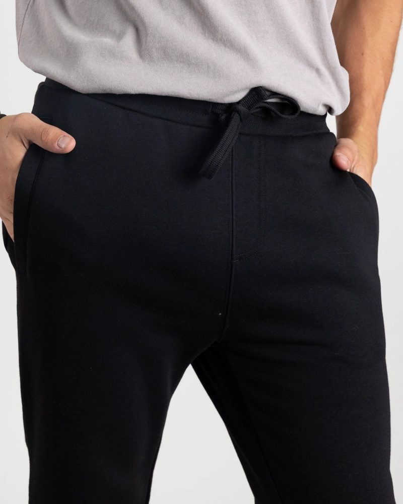 JOGGER FRANELA SIN PUÑOS JUVENIL STANDAR FIT NEGRO POLEMIC - 5