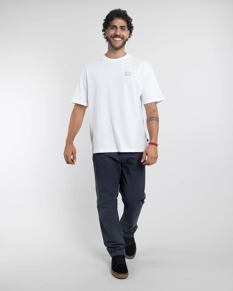PANTALON HOMBRE CANVAS PROCESADO AZUL POLEMIC - 2