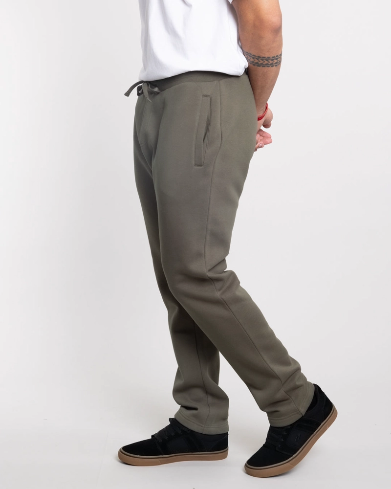 JOGGER FRANELA SIN PUÑOS STANDAR FIT VERDE POLEMIC - 2