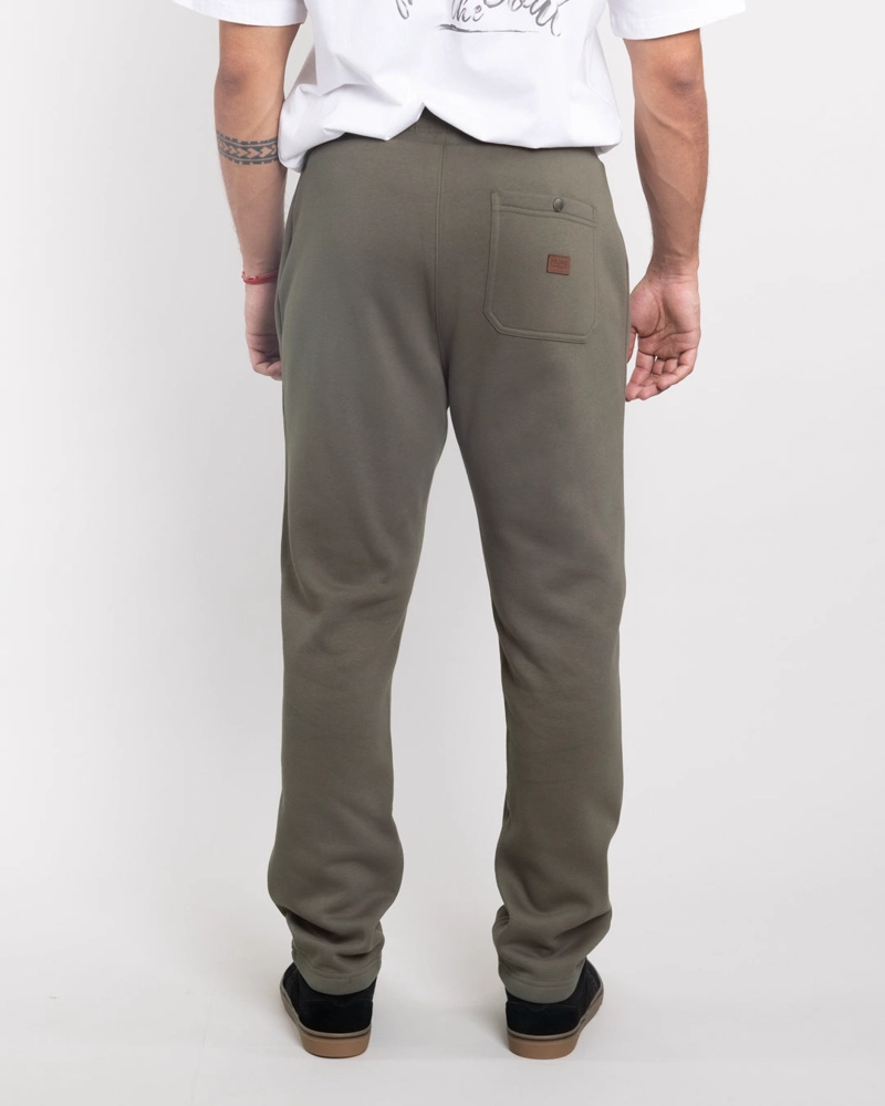 JOGGER FRANELA SIN PUÑOS STANDAR FIT VERDE POLEMIC - 3