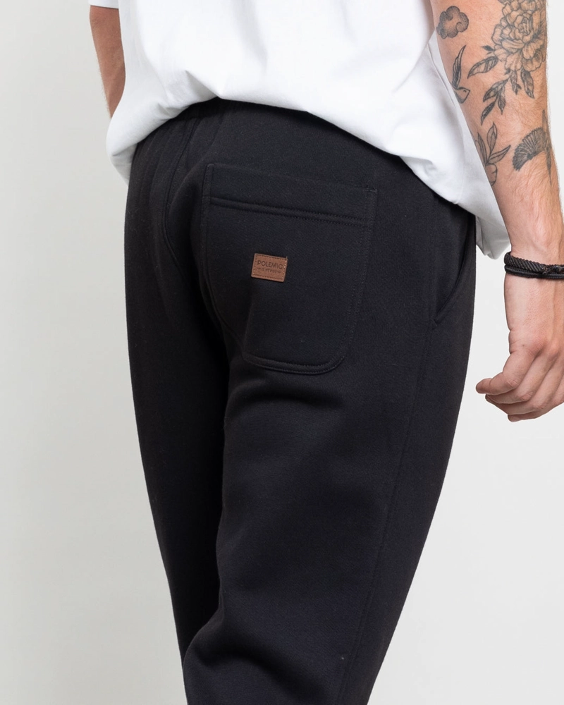 JOGGER FRANELA CORTE RECTO NEGRO POLEMIC - 5