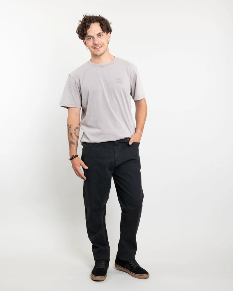 PANTALON HOMBRE CANVAS PROCESADO NEGRO POLEMIC - 2