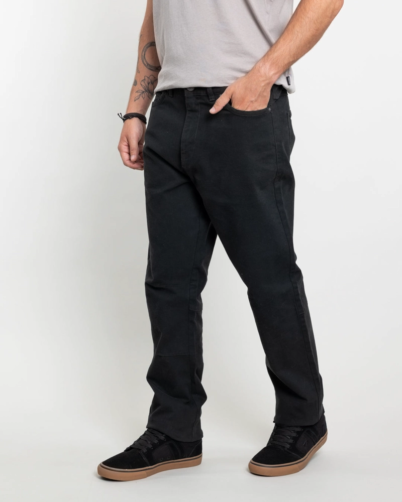 PANTALON HOMBRE CANVAS PROCESADO NEGRO POLEMIC - 3