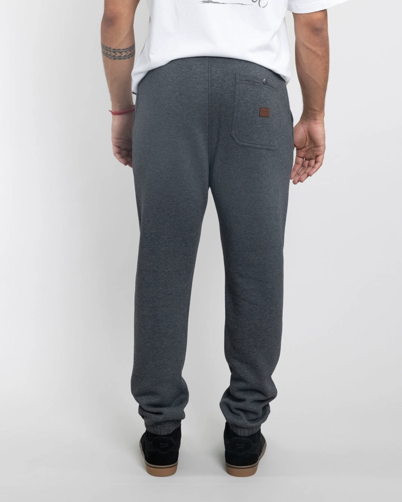 JOGGER FRANELA CON PUÑOS GRIS POLEMIC - 3