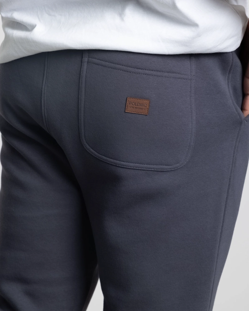 JOGGER FRANELA CORTE RECTO AZUL POLEMIC - 5